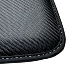 Carbon Fiber Floor Mats for Ford Mustang GT500 Shelby (2015-2021) with Cobra Sewing - AutoWin