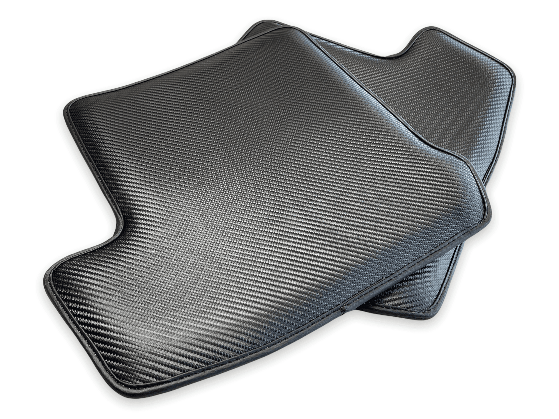 Carbon Fiber Floor Mats for Porsche Cayenne (2018-2023) Green Sewing - AutoWin