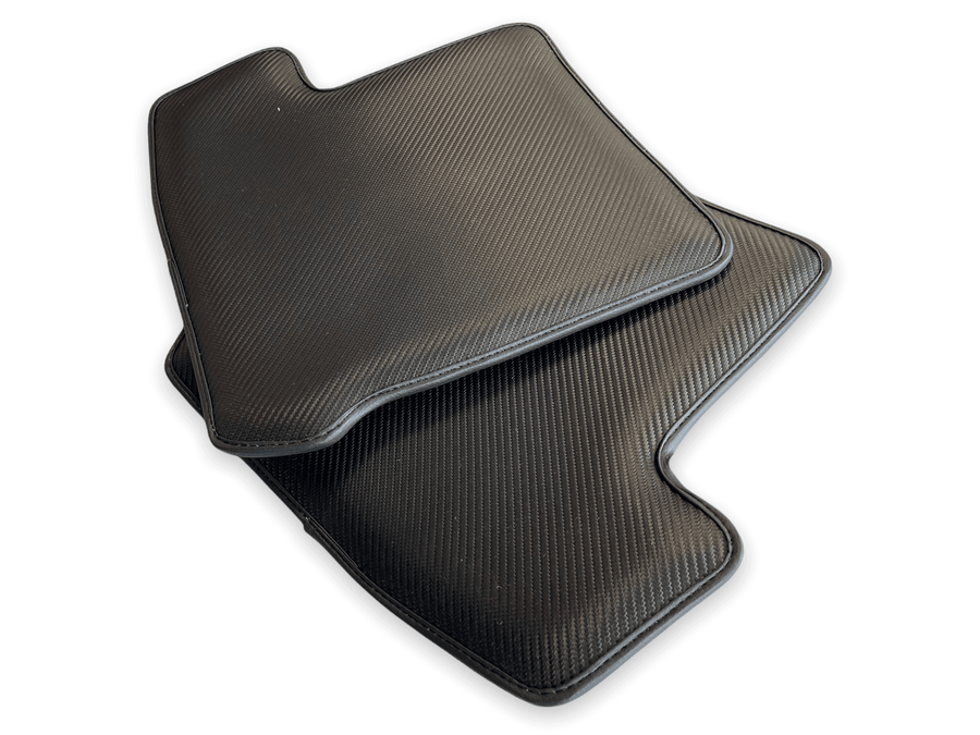 Carbon Fiber Floor Mats for Porsche Panamera (2009-2016) Green Sewing - AutoWin