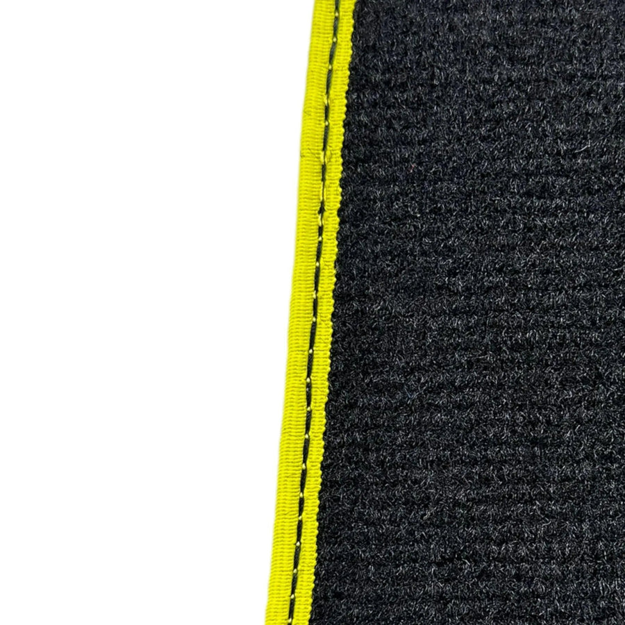 Carbon Floor Mats For Ferrari 812 Superfast (2018-2023) with Yellow Trim - AutoWin