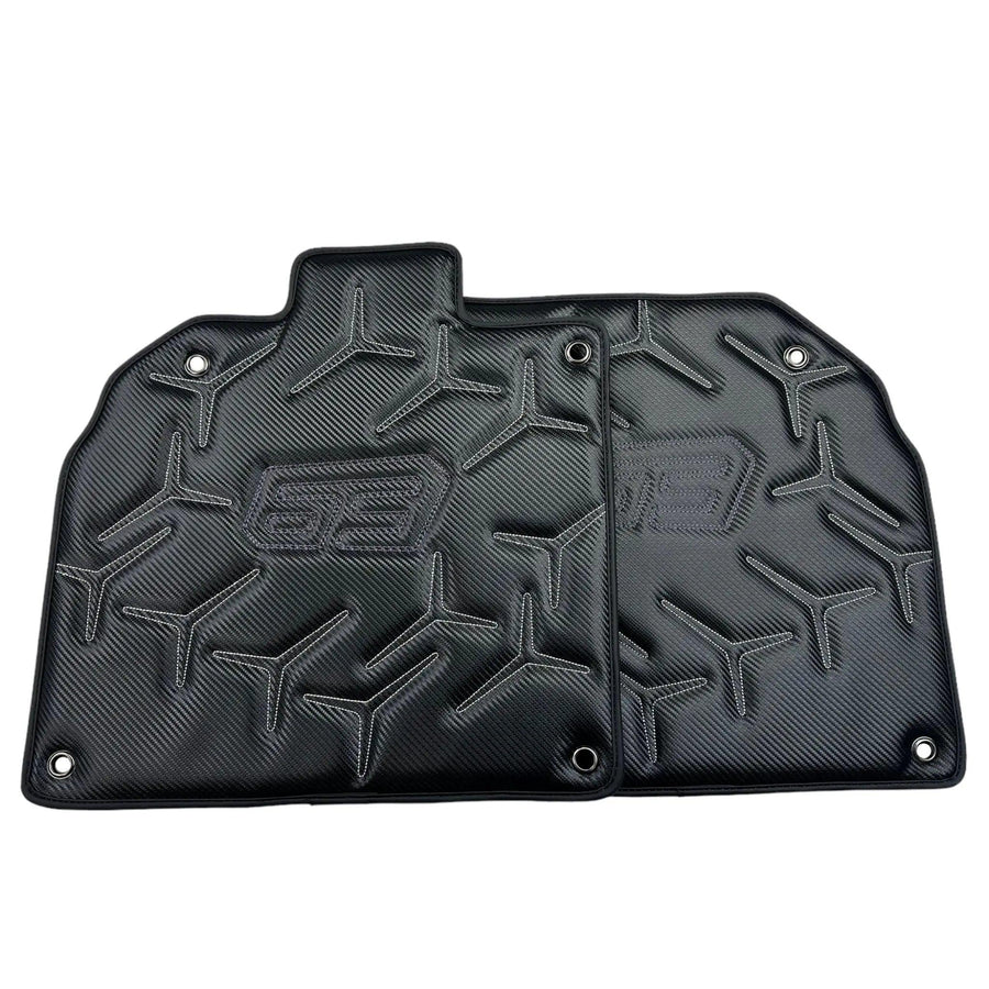 Carbon Leather Floor Mats for Lamborghini Aventador SVJ 63 Edition - AutoWin