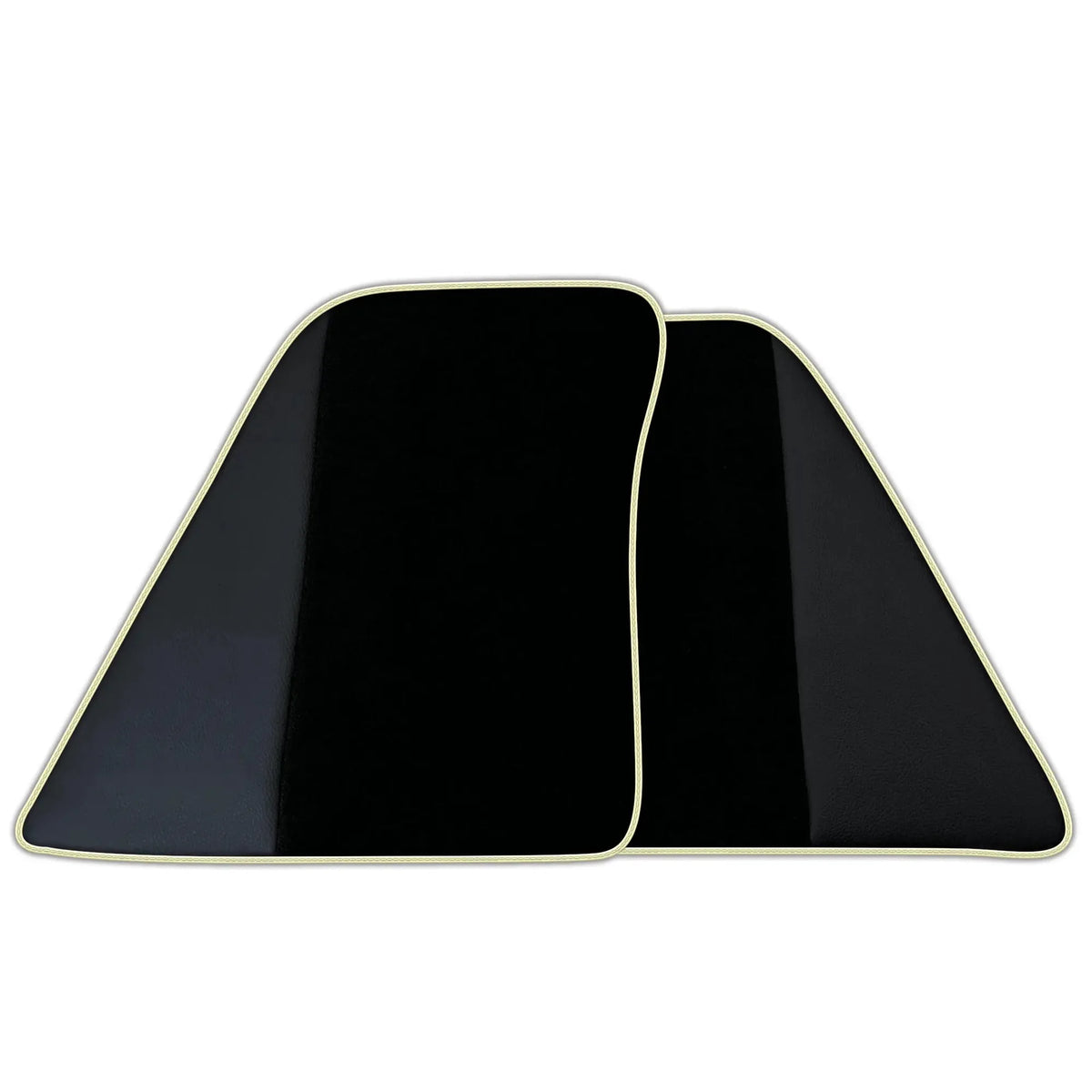 Custom Black Floor Mats for Ferrari 296 GTB (2022-2027) with Leather