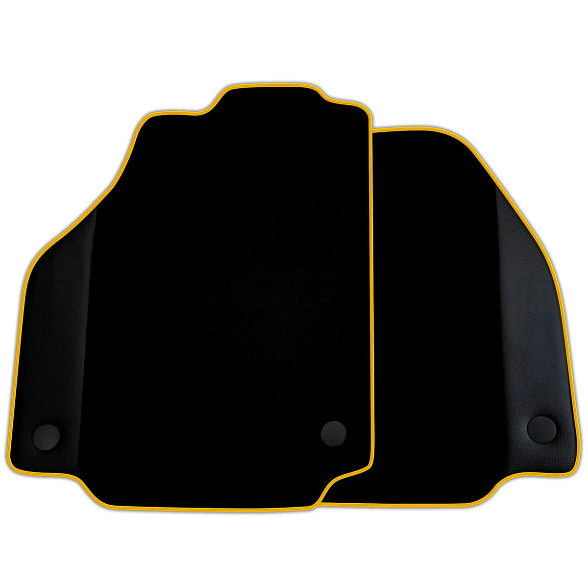Custom Black Floor Mats for Ferrari 488 GTB (2016-2022) with Leather | Various Trim Colors