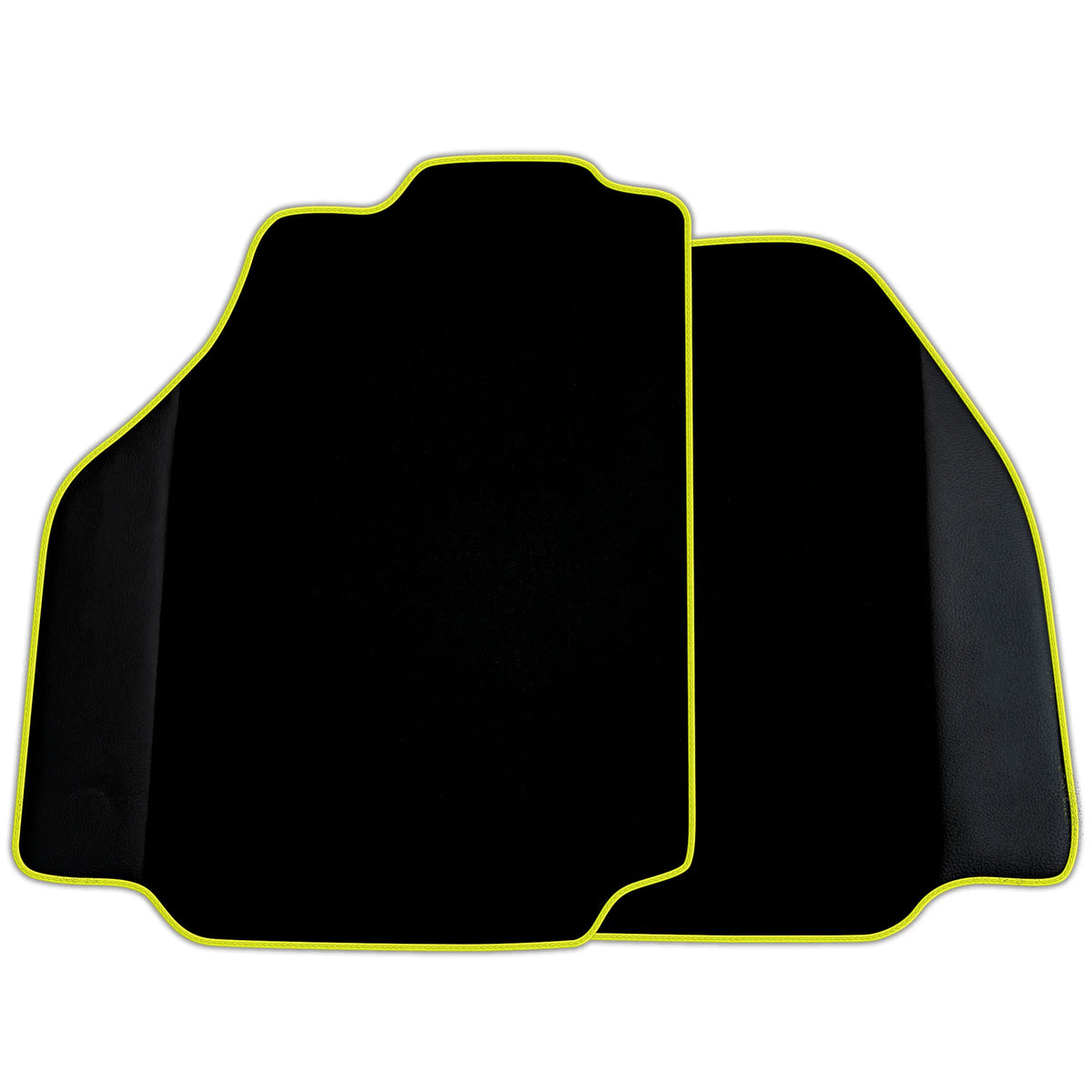 Custom Black Floor Mats for Ferrari 488 Pista Spider 2019-2021 with Leather | Various Trim Colors