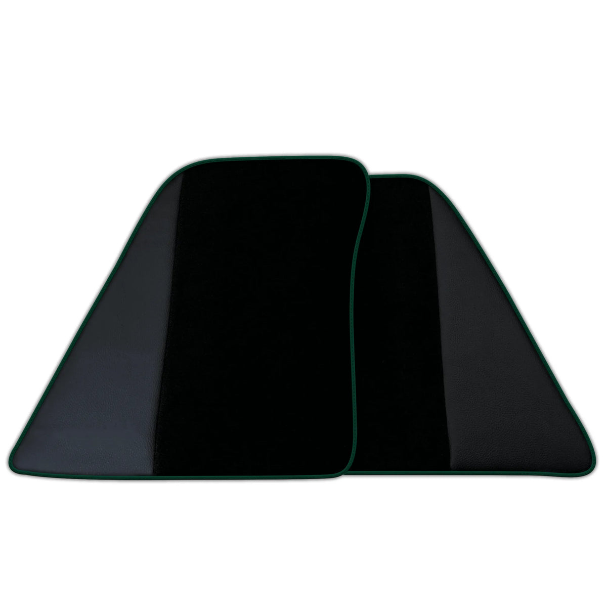 Custom Black Floor Mats for Ferrari SF90 Stradale (2019-2024) with Leather