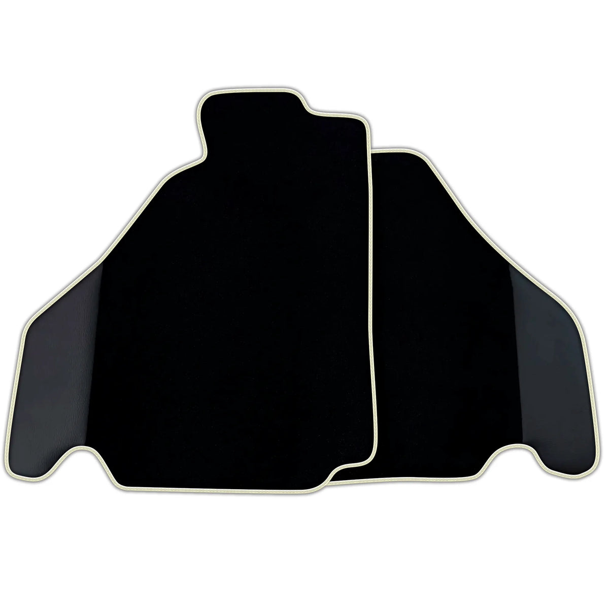 Customizable Black Floor Mats for Ferrari 360 (1999-2005) with Leather