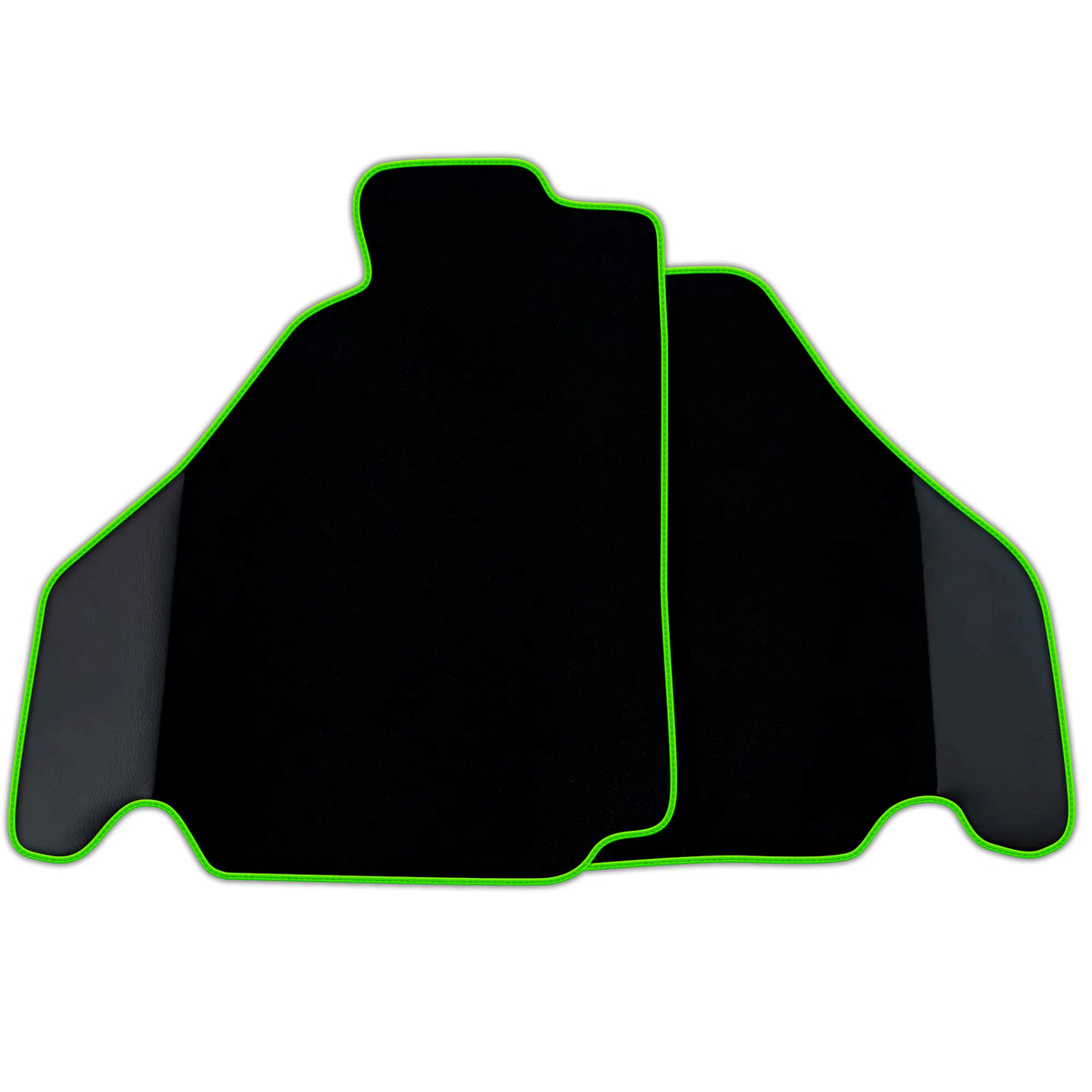 Customizable Black Floor Mats for Ferrari 360 (1999-2005) with Leather