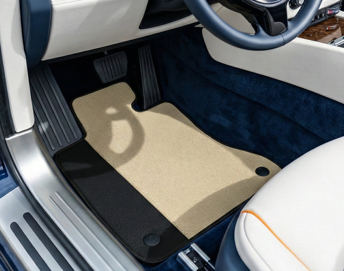 Customizable Floor Mats From Carpet with Leather for Rolls-Royce Dawn (2016-2023)