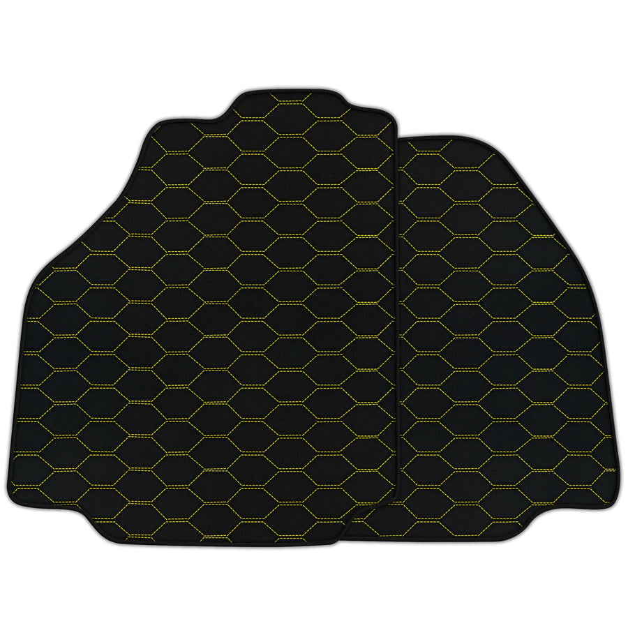 Customizable Leather Floor Mats with Divario Pattern for Ferrari 488 Pista Spider (2019-2021)