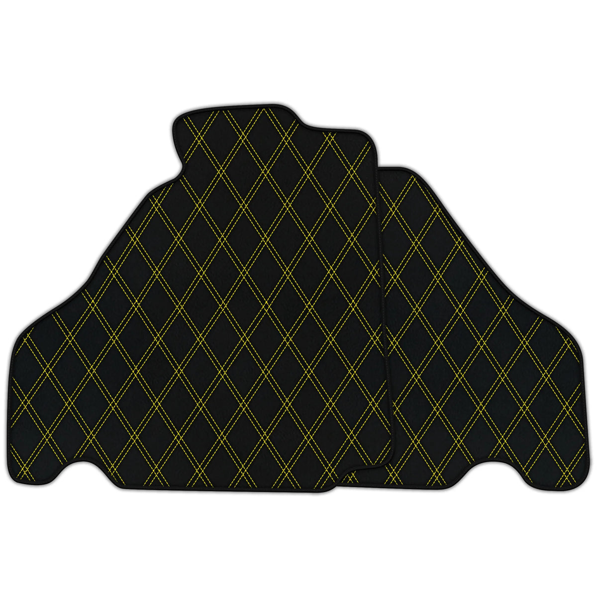 Customizable Leather Floor Mats with Double Diamond Pattern for Ferrari 360 (1999-2005)