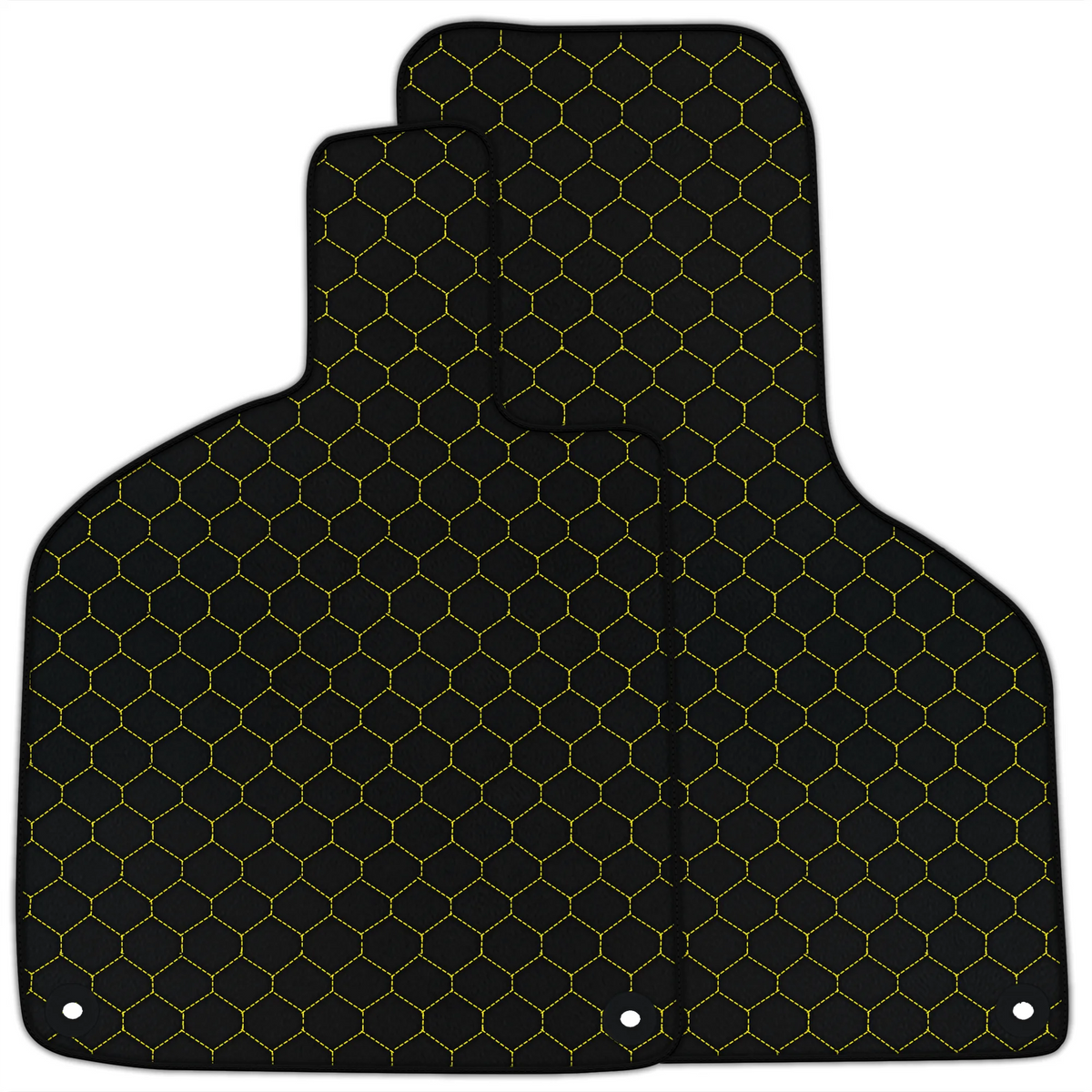 Customizable Leather Floor Mats with Hex Pattern for Lamborghini Huracan EVO (2019-2024)
