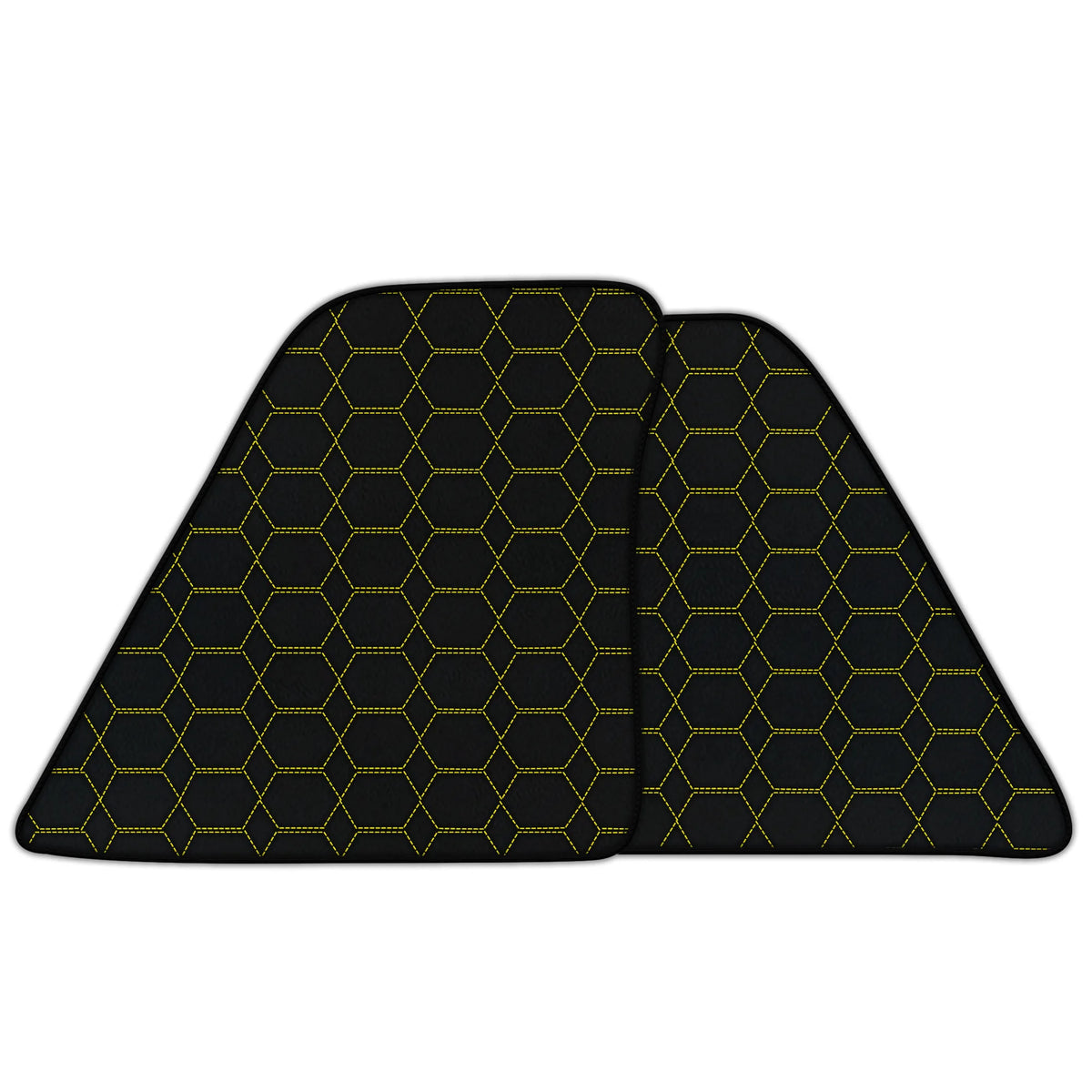 Customizable Leather Floor Mats with Hexagon Hex Pattern for Ferrari 296 GTB (2022-2027)