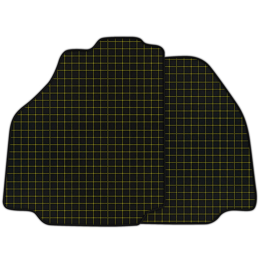 Customizable Leather Floor Mats with Square's Pattern for Ferrari 488 Pista Spider (2019-2021)