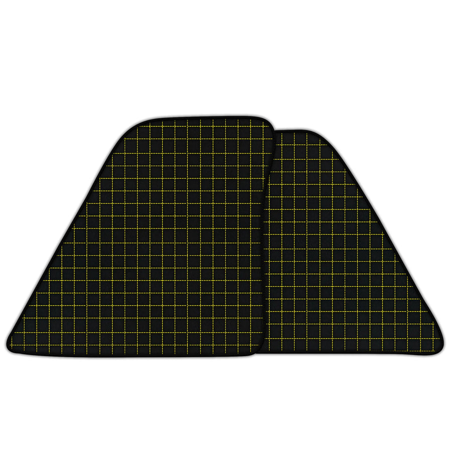 Customizable Leather Floor Mats with Square's Pattern for Ferrari SF90 Stradale (2019-2024)
