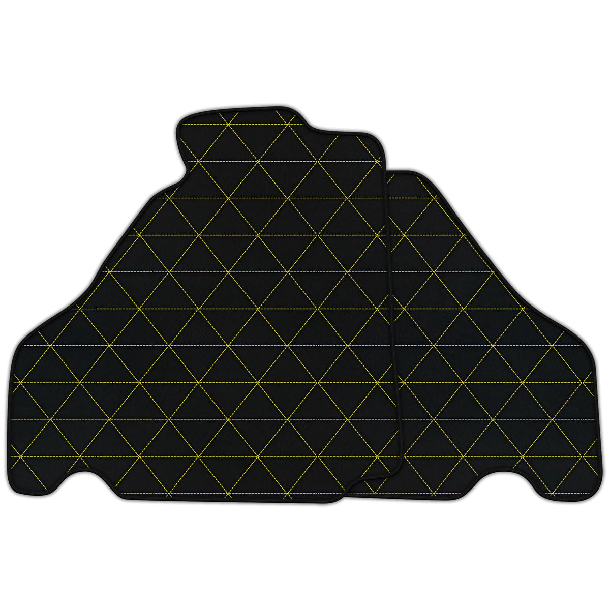 Customizable Leather Floor Mats with Triangle's Pattern for Ferrari 360 (1999-2005)