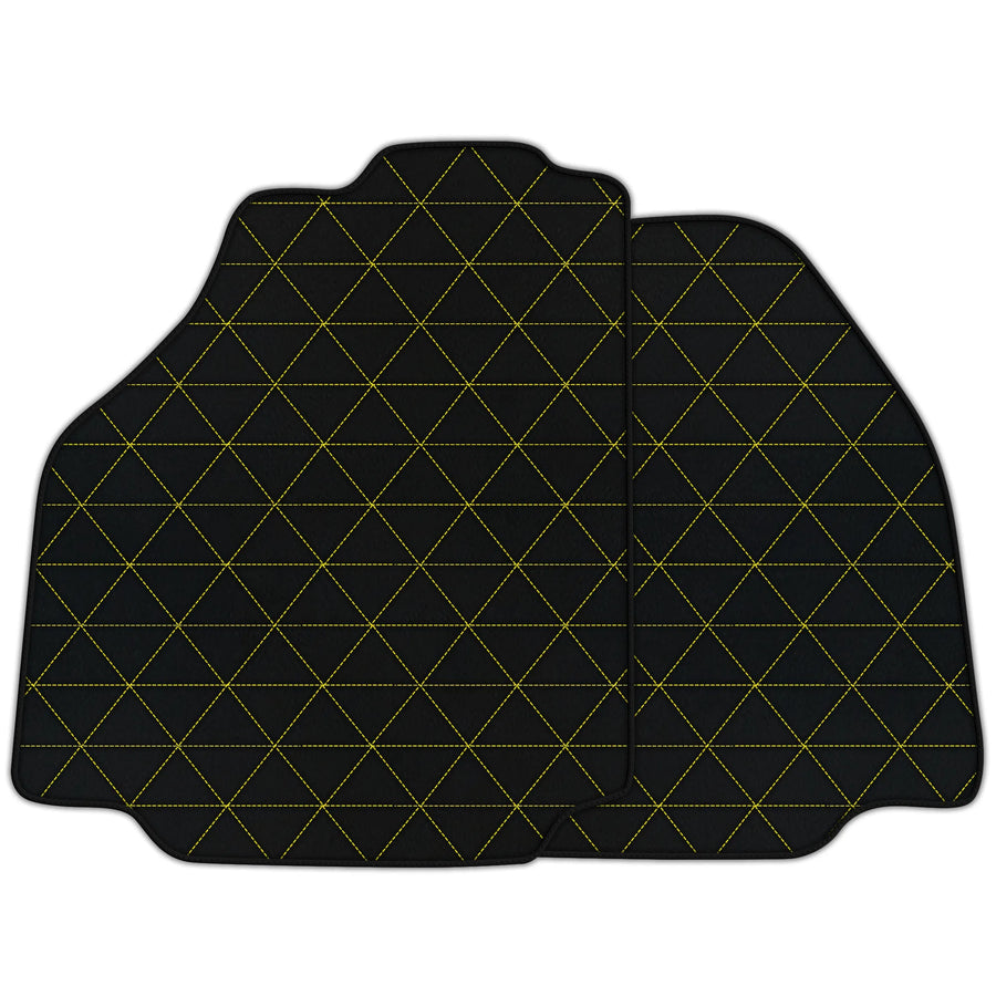 Customizable Leather Floor Mats with Triangle's Pattern for Ferrari 488 GTB (2016-2022)