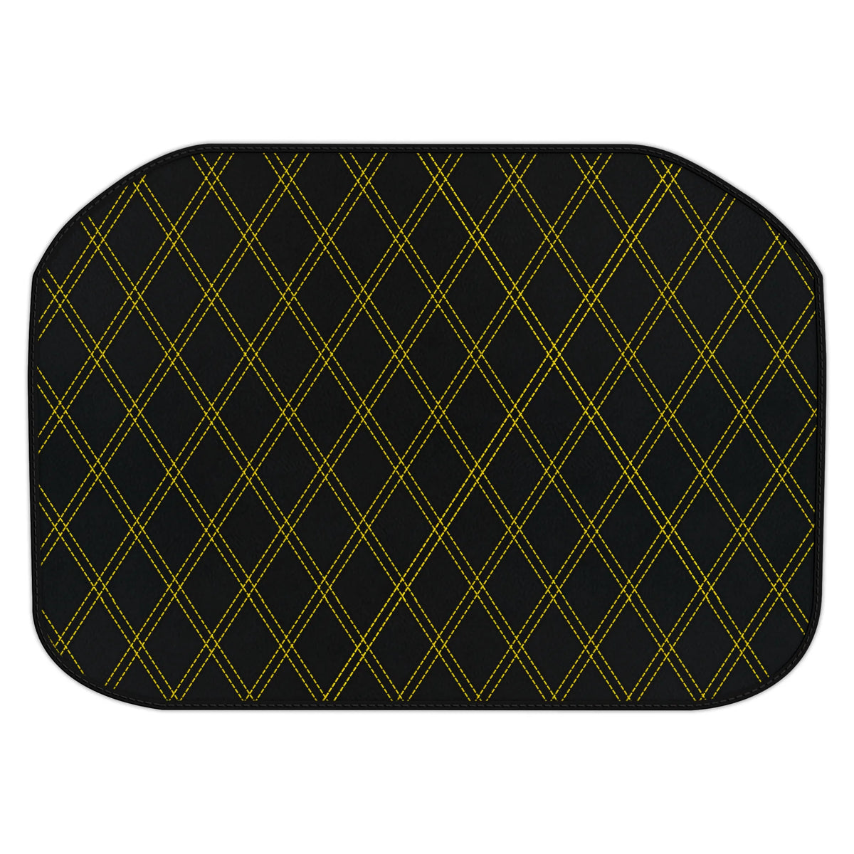 Customizable Leather Trunk Floor Mats with Double Diamond Pattern for Ferrari 456 (1992-2003)