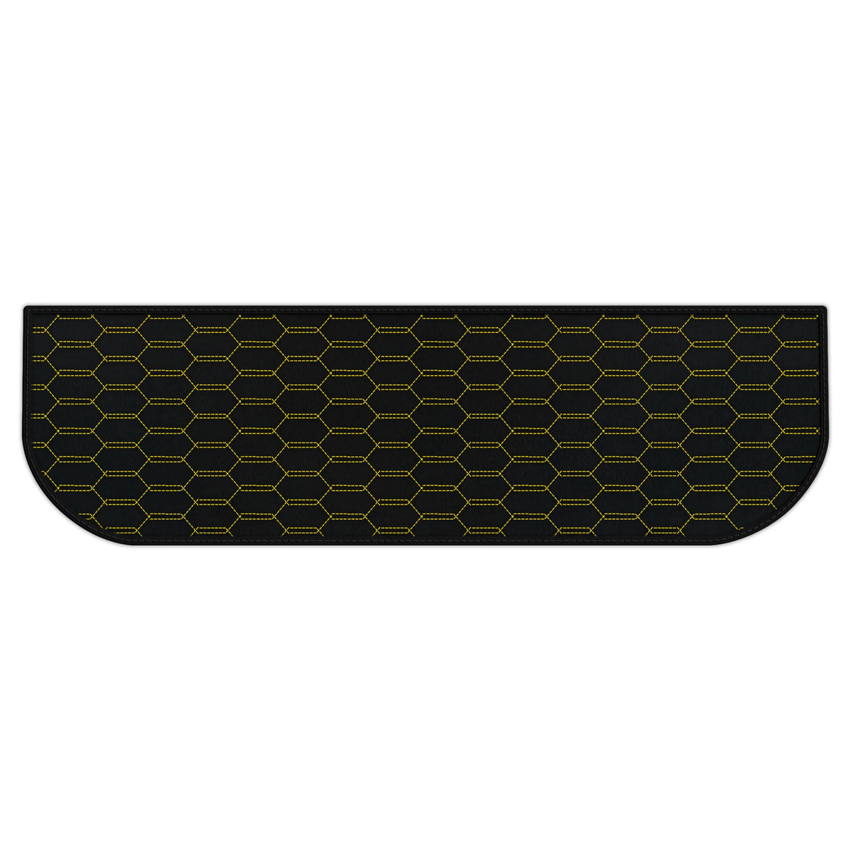 Customizable Leather Trunk Floor Mats with Interlaced Hex Pattern for Ferrari 328 GTB (1985-1989)