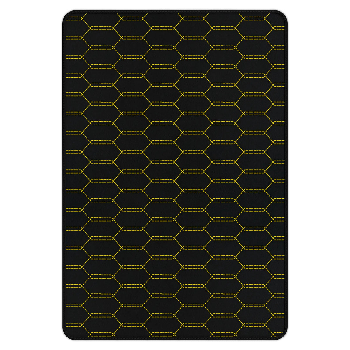 Customizable Leather Trunk Floor Mats with Interlaced Hex Pattern for Ferrari 458 Spider (2012-2015)