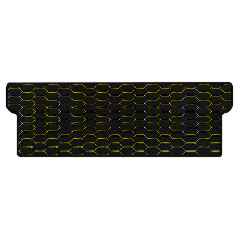 Customizable Leather Trunk Floor Mats with Interlaced Hex Pattern for Ferrari Dino GT4 (1973-1979)