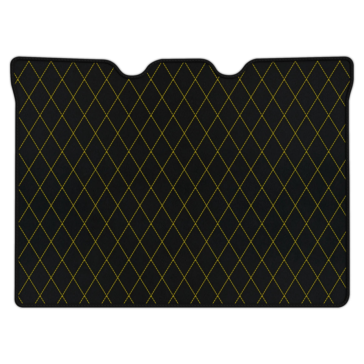 Customizable Leather Trunk Floor Mats with Single Diamond Pattern for Ferrari F430 (2004-2009)