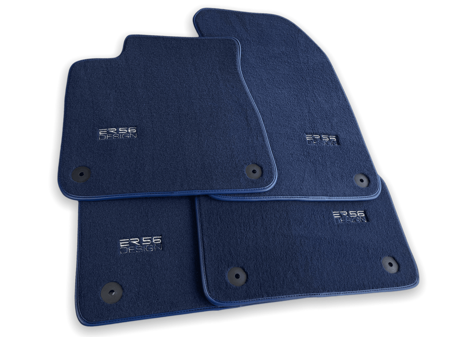 Dark Blue Floor Mats for Audi A8 D5 Long (2017-2023) | ER56 Design - AutoWin