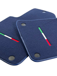 Dark Blue Floor Mats For Ferrari 599 Coupe 2006-2012 Italian Edition - AutoWin