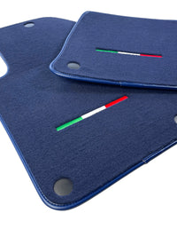 Dark Blue Floor Mats For Ferrari 599 Coupe 2006-2012 Italian Edition - AutoWin