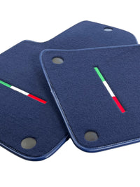 Dark Blue Floor Mats For Ferrari 612 Scaglietti 2005-2011 Italian Edition - AutoWin