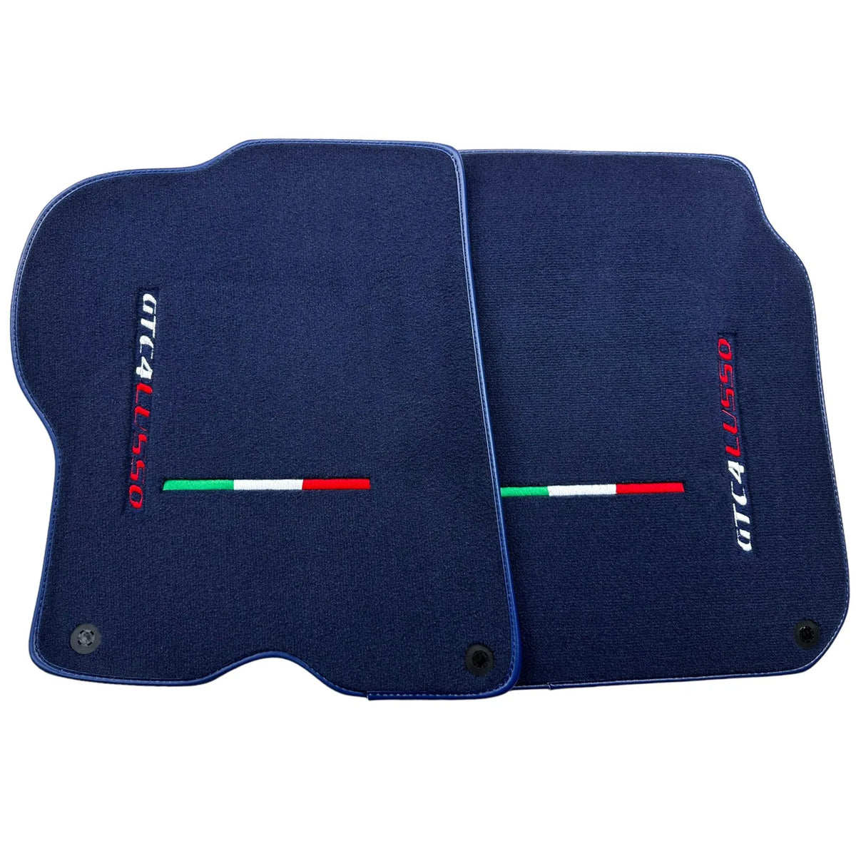 Dark Blue Floor Mats For Ferrari GTC4 Lusso (2016-2023) Italian Edition - AutoWin