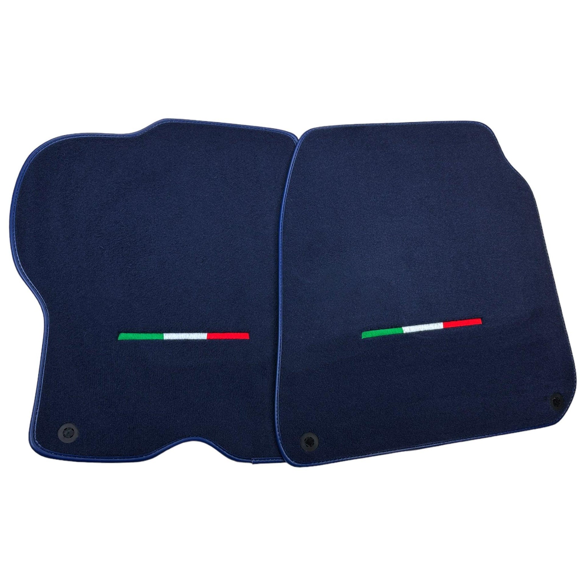 Dark Blue Italian Edition Floor Mats for Ferrari GTC4 Lusso 2016-2023