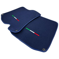 Dark Blue Floor Mats For Ferrari Roma (2021-2024) Italian Edition - AutoWin