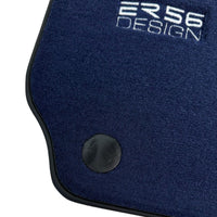 Dark Blue Floor Mats For Mercedes-Benz C-Class W204 (2007-2014) - AutoWin