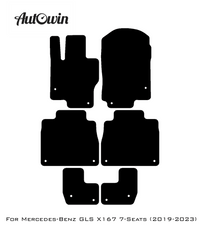 Dark Blue Floor Mats For Mercedes Benz GLS-Class X167 (2019-2023) | Limited Edition - AutoWin