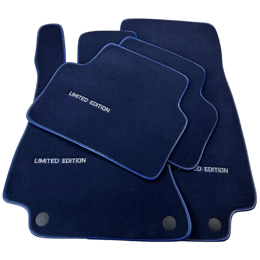 Dark Blue Floor Mats For Mercedes Benz GLS-Class X167 Maybach (2020-2023) | Limited Edition - AutoWin