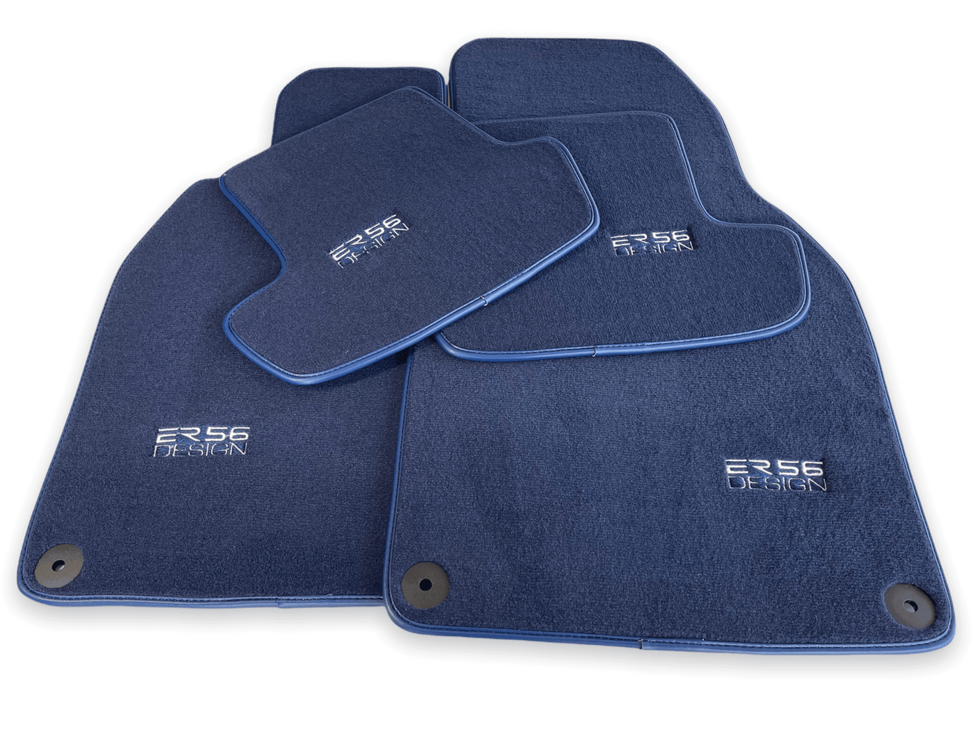 Dark Blue Floor Mats for Porsche 911 - 992 (2019-2024) | ER56 Design - AutoWin