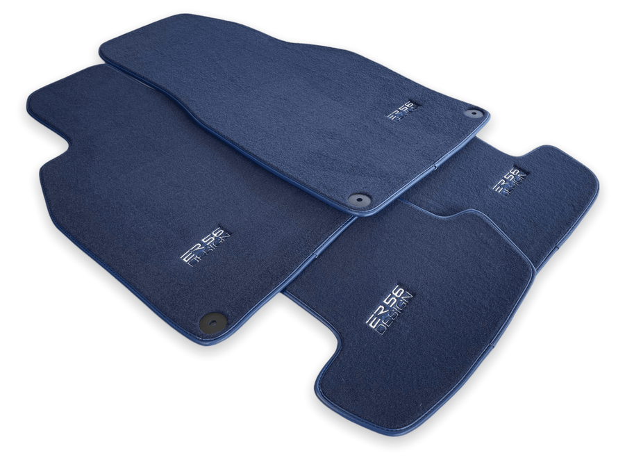 Dark Blue Floor Mats for Porsche Cayenne (2018-2023) | ER56 Design - AutoWin