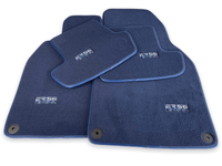 Dark Blue Floor Mats for Porsche Taycan (2019-2023) | ER56 Design - AutoWin
