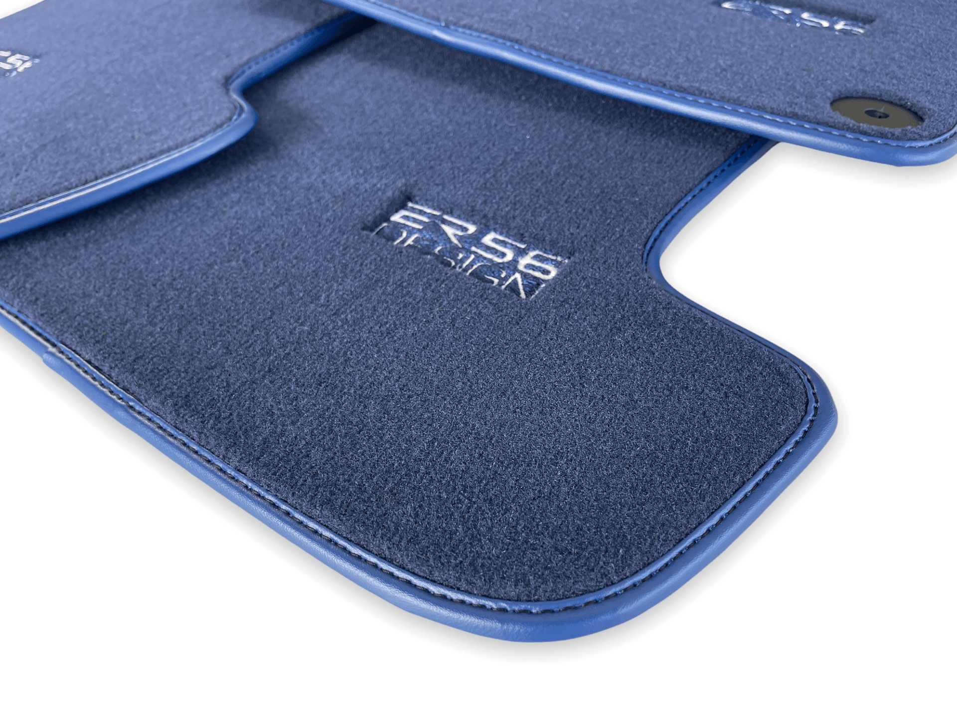 Dark Blue Floor Mats for Porsche Taycan (2019-2023) | ER56 Design - AutoWin