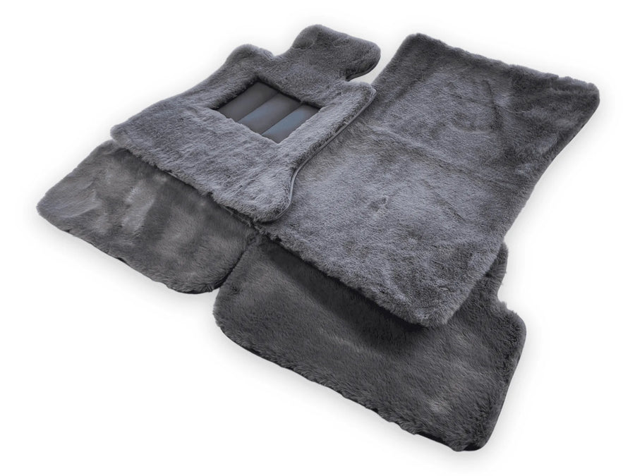 Dark Gray Sheepskin Floor Mats For Rolls Royce Phantom VIII (2017-2024) Er56 Design Brand