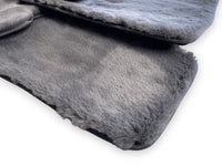Dark Gray Sheepskin Floor Mats For Rolls Royce Phantom VIII (2017-2024) Er56 Design Brand