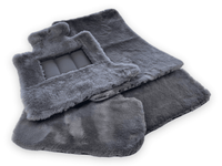 Dark Gray Sheepskin Floor Mats For Rolls Royce Spectre (2023-2024) Er56 Design Brand - AutoWin