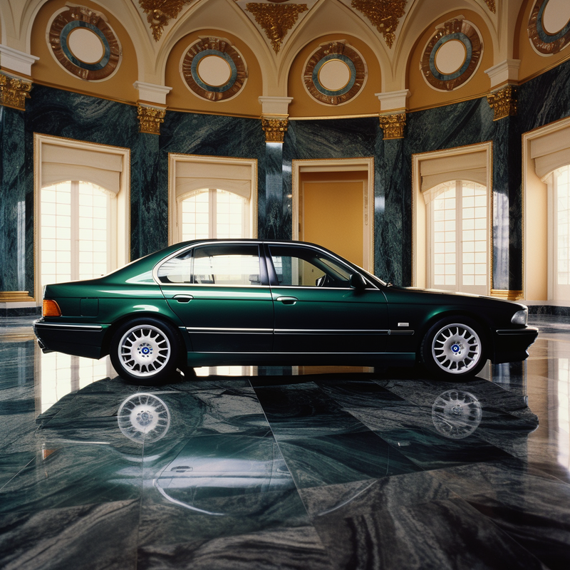 BMW 7 シリーズ用のプレミアム フロア マットE38 ロング (1997-2001)