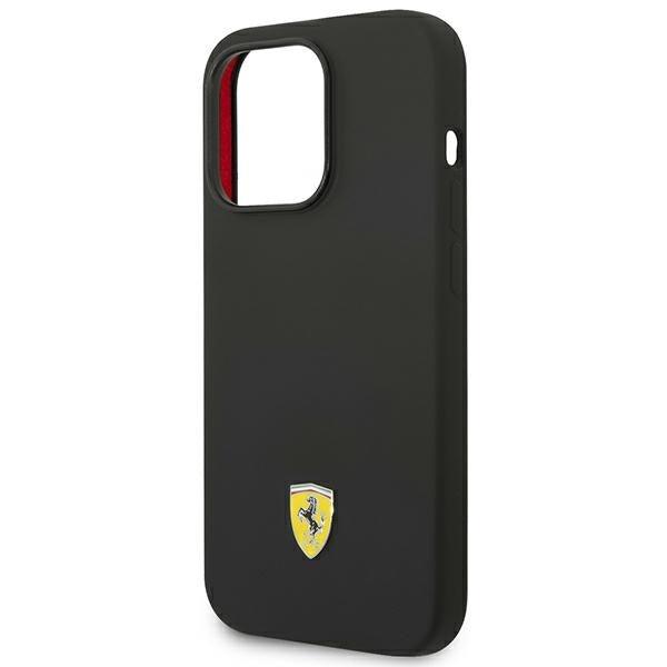 Ferrari Silicone Metal Logo Hardcase for iPhone 14 Pro Max 6.7" - AutoWin