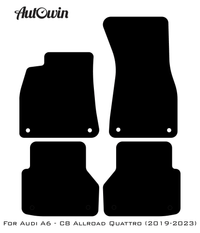 Floor Mats for Audi A6 - C8 Allroad Quattro (2019-2023) ER56 Design - AutoWin