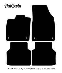 Floor Mats for Audi Q4 E-tron (2021-2024) ER56 Design - AutoWin