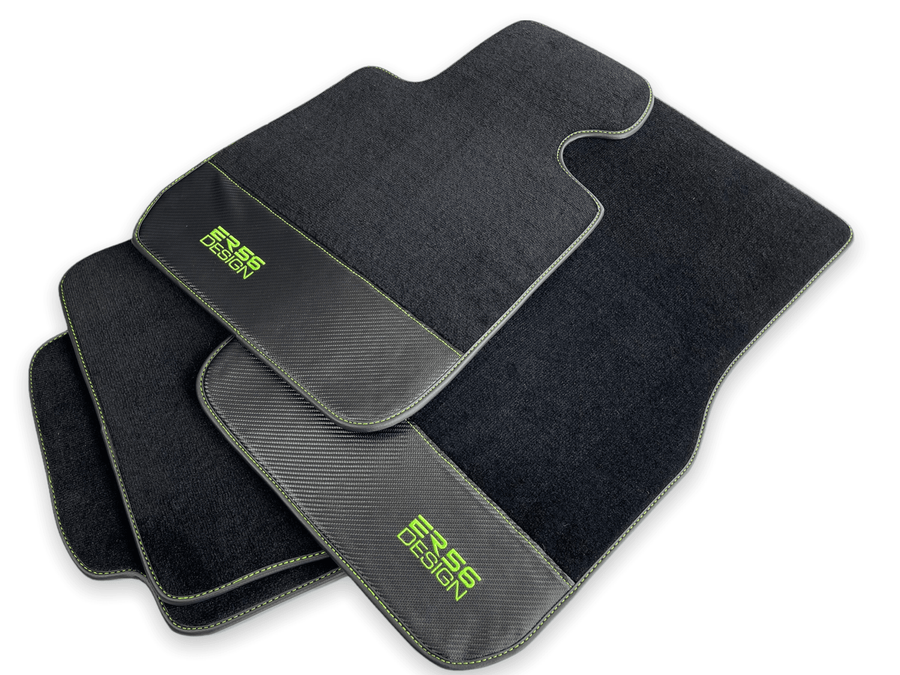 Floor Mats For BMW F74 Gran Coupe (2025-2026) Carbon Leather Er56 Design - AutoWin