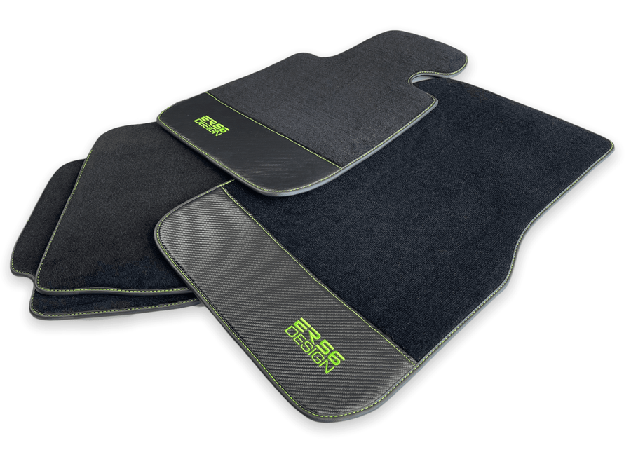 Floor Mats For BMW M3 G81 Touring (2022-2026) Carbon Leather Er56 Design - AutoWin