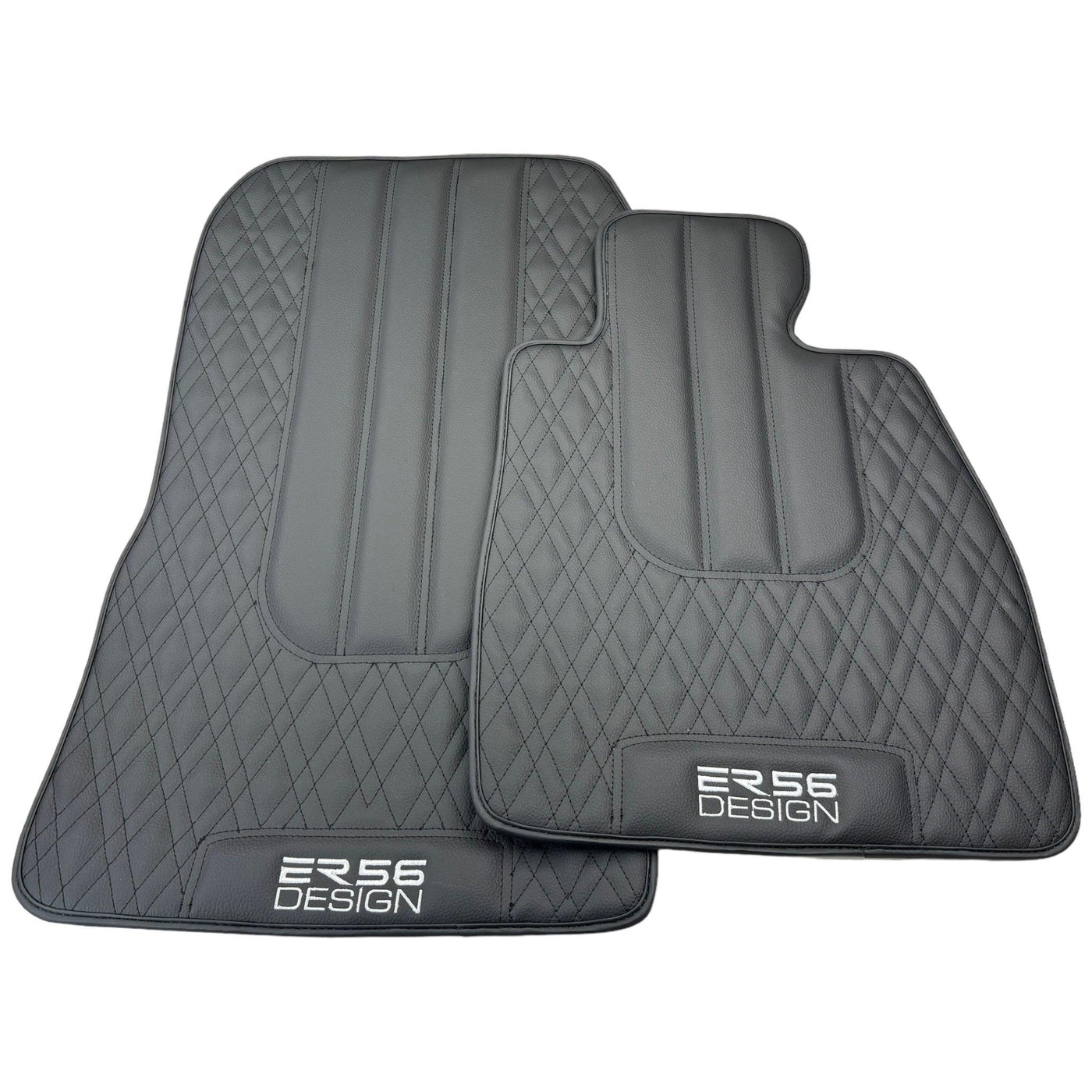 Floor Mats For BMW M8 F92 2-door Coupe Black Leather Er56 Design - AutoWin