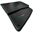 Floor Mats for Ferrari SF90 Stradale (2019-2024) Made From Carbon Fiber Leather - AutoWin